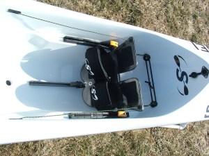 Stiff, 3-point footplate assembly is quickly adjustable.