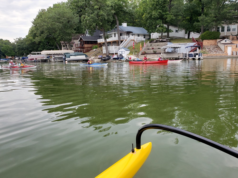Sylvan Lake, Indiana, paddling, group, Tuesday, outrigger canoe, sea kayak, canoe, C2, C1, recreational, Fort Wayne, cookies
