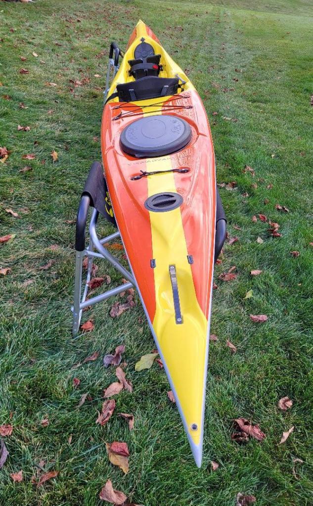 Stellar, S16S, G2, kayak, touring, sit on top, surfski, surf ski, recreational, fiberglass, rudder, Advantage, performance, new, over stern rudder, paddling, lake ocean, flat water, river, hatches